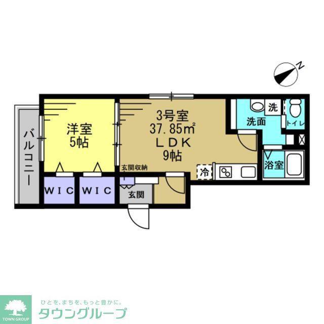 D-COMFORT八千代台(1LDK/1階)の間取り写真