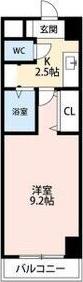 A・CITY三河安城東町(1K/5階)の間取り写真