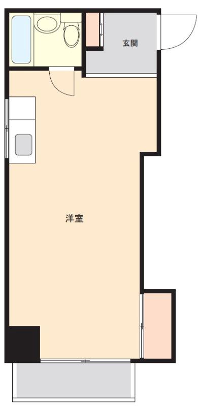 ユニハイツ西浅草(ワンルーム/3階)の間取り写真