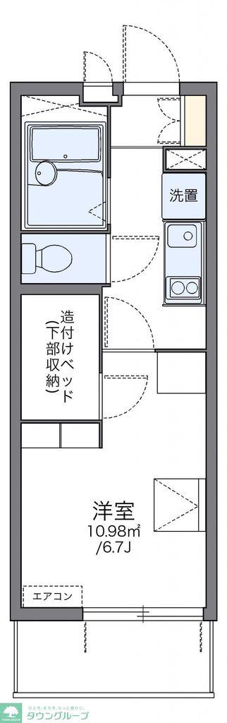 レオパレス前里(1K/4階)の間取り写真