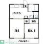第1東峰コーポ(2DK/1階)の間取り写真