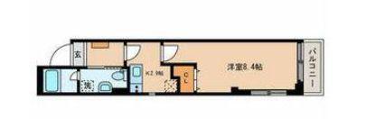 LALALA JOY(1K/2階)の間取り写真