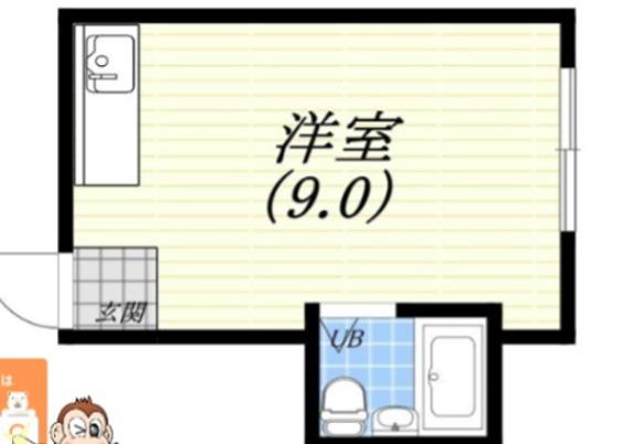 プレアール北田辺Ⅱ(ワンルーム/5階)の間取り写真