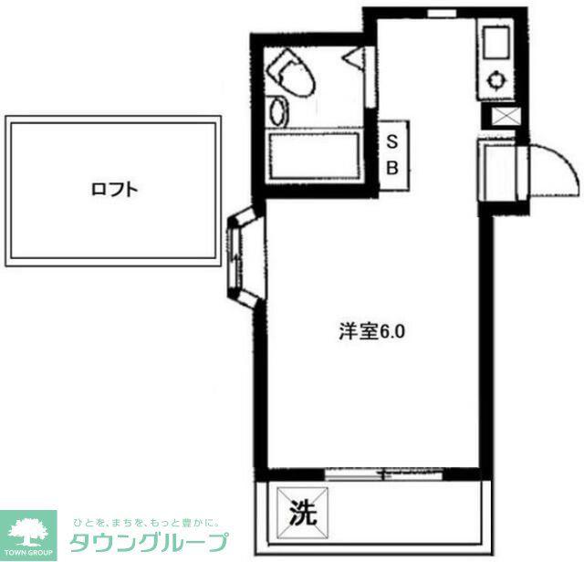 ハイムフリート(ワンルーム/2階)の間取り写真