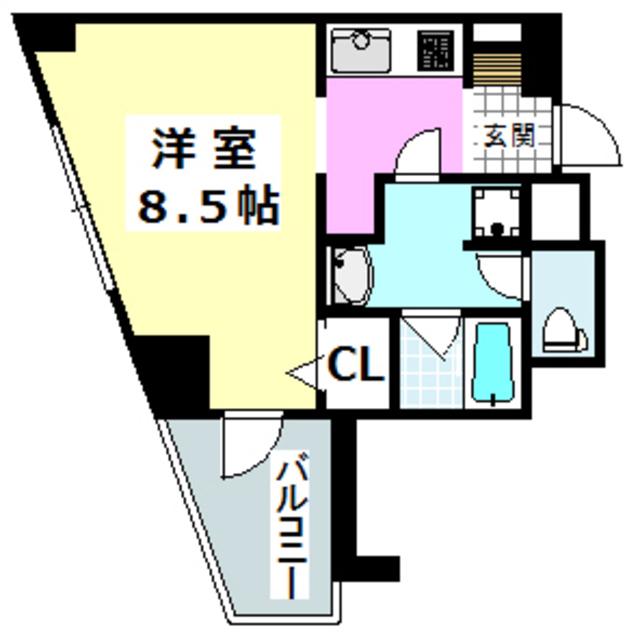 ネオパレス 南茨木(1K/7階)の間取り写真