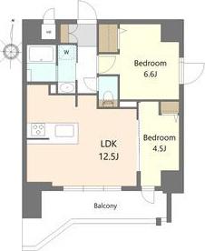 S-RESIDENCE高岳CLARITY(2LDK/5階)の間取り写真