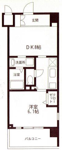 AVANZARアバンセ(1DK/3階)の間取り写真