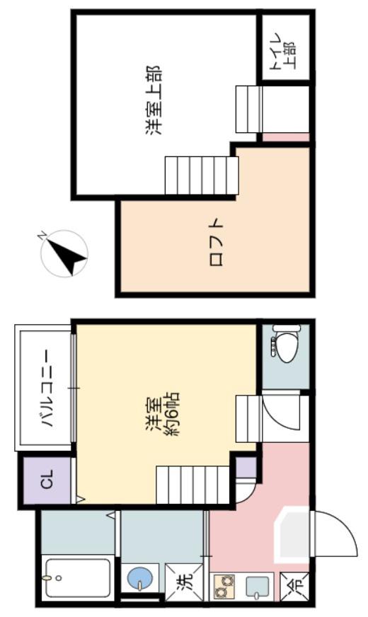 PARK RESIDENCE幕張(1K/1階)の間取り写真