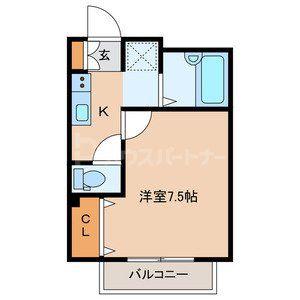 WELL VILLA 南行徳(1K/1階)の間取り写真