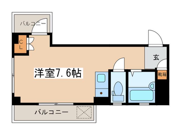 桜台サチパレス(ワンルーム/2階)の間取り写真