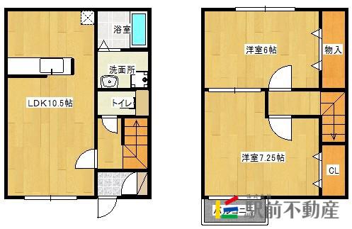 MERVEILLE PLACE 壱番館(2LDK/1階)の間取り写真