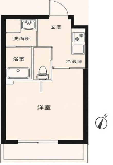 FLレジデンス品川2(1K/2階)の間取り写真