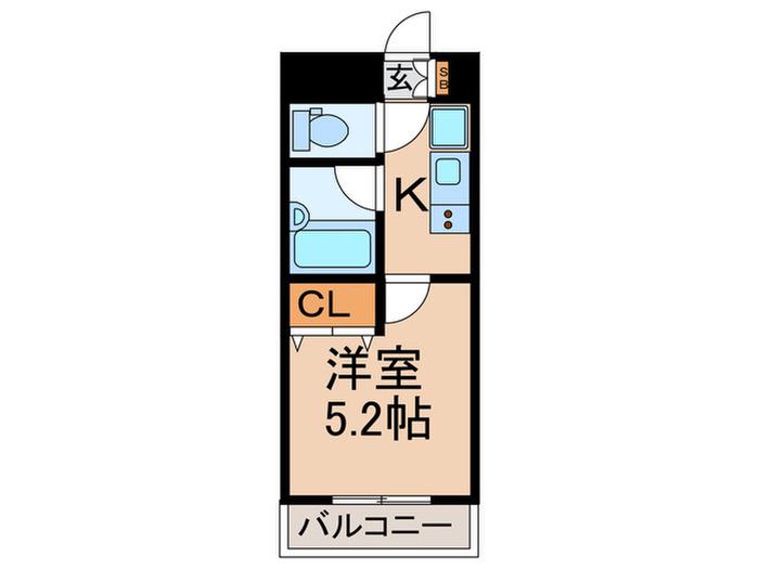 FELICIOUS J`S(1K/3階)の間取り写真