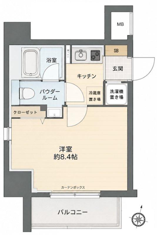 アゼスト大山東(1K/3階)の間取り写真