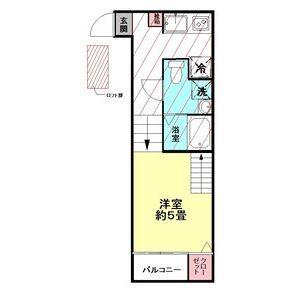 リブレ花京院(ワンルーム/2階)の間取り写真