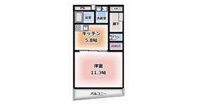 サンフィールドハイツ(1DK/3階)の間取り写真