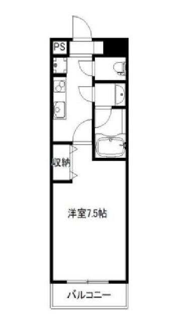 R・HILLS(1K/2階)の間取り写真