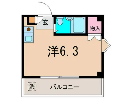 ボーテ日吉SUN(ワンルーム/2階)の間取り写真