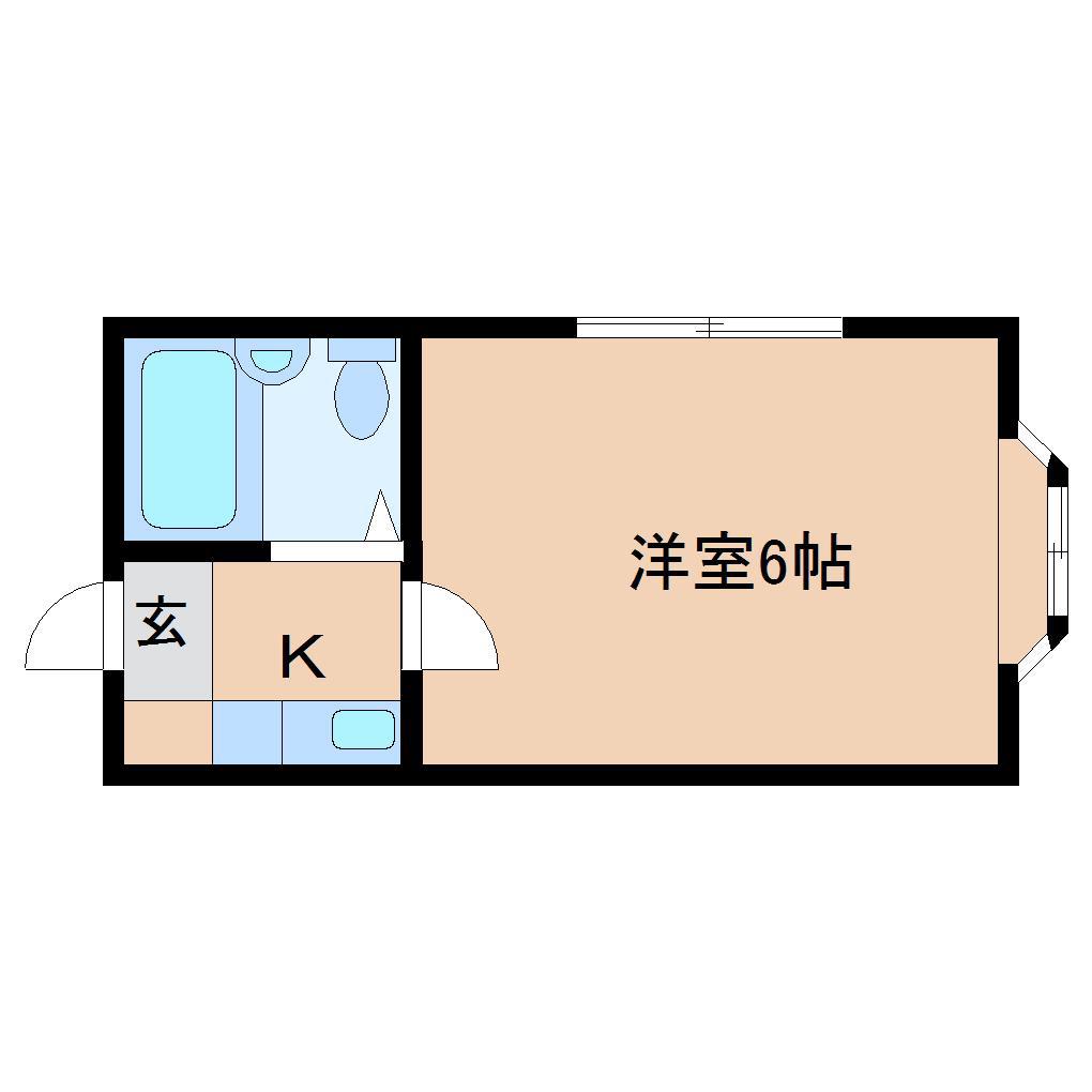 ハイタウンA棟(1K/3階)の間取り写真
