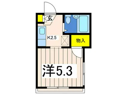 サモアハウス(1K/1階)の間取り写真