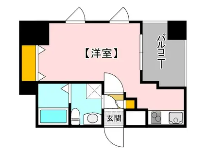 オリエントビル NO.77(ワンルーム/10階)の間取り写真