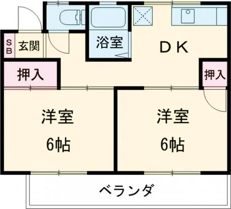 みつわコーポ 2階階 間取り