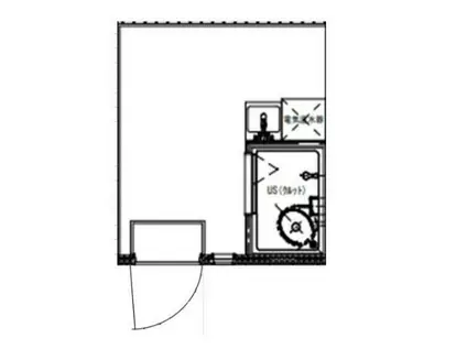 西日暮里エーシービル(ワンルーム/1階)の間取り写真