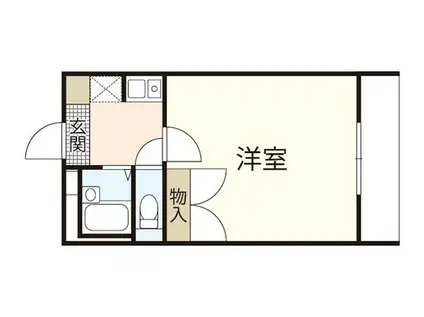 レオパレスマサト(1K/1階)の間取り写真