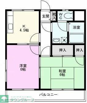 スターフィールドB(2K/1階)の間取り写真