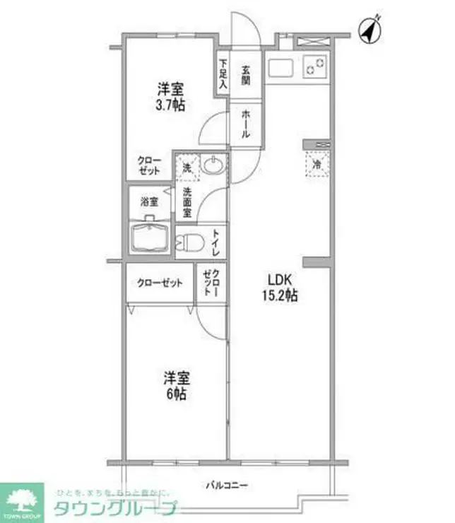 セントラルパーク幕張本郷 4階階 間取り