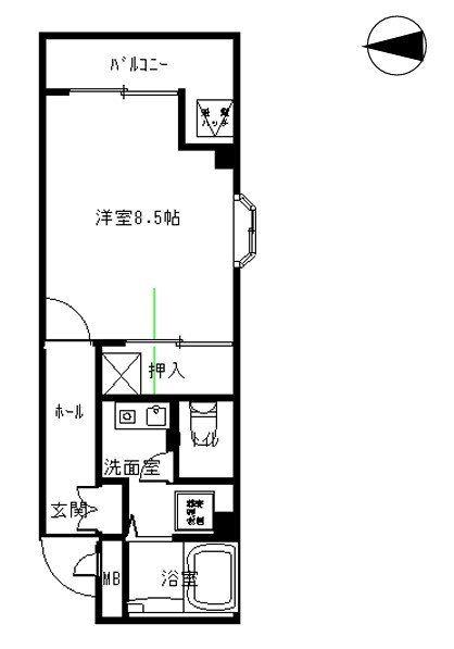 ETOILE MT 3(ワンルーム/3階)の間取り写真