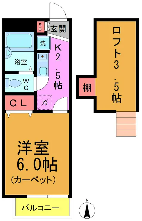 サンフェリア 2階階 間取り