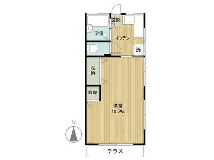 第三朝日荘(1K/1階)の間取り写真