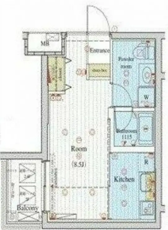 レグラス大岡山 4階階 間取り