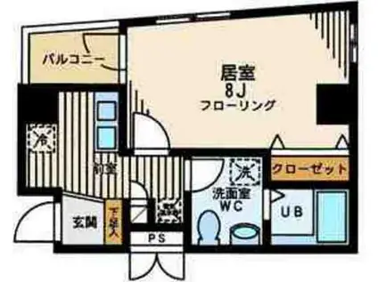 クローバーステイ秋葉原(1K/7階)の間取り写真