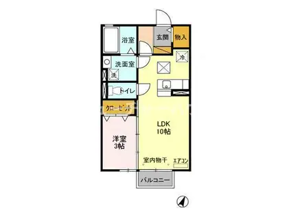 ロイヤルステージ(1LDK/1階)の間取り写真