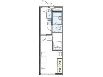 レオパレス大楽寺(1K/1階)の間取り写真