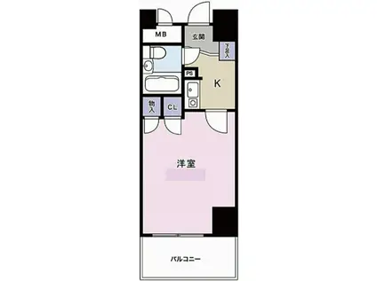 ナイスアーバン横濱東館(ワンルーム/3階)の間取り写真