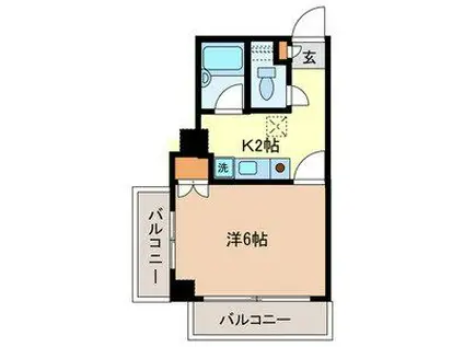 SUNMALL蕨 912598(1K/4階)の間取り写真