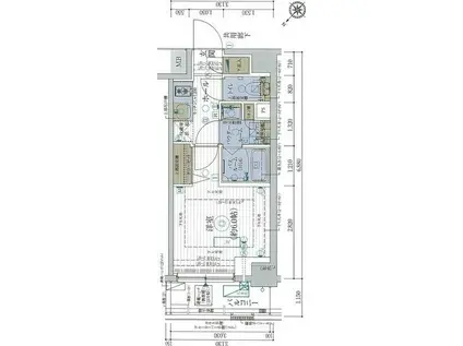 エステムプラザ品川西小山(1K/9階)の間取り写真