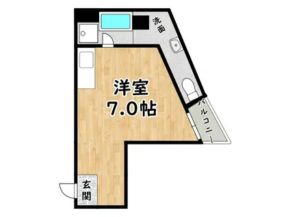 是空 JYUSO(ワンルーム/5階)の間取り写真