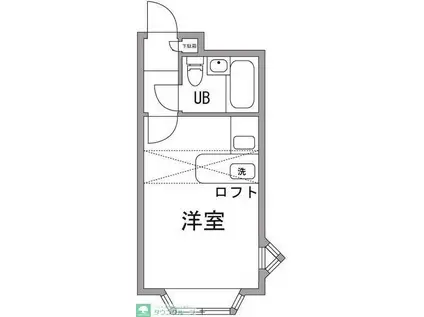 ベルピア大宮第5(ワンルーム/2階)の間取り写真