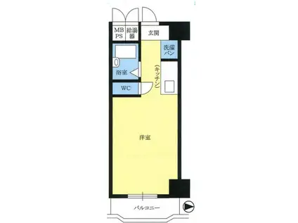 シティコープ東本町(ワンルーム/8階)の間取り写真