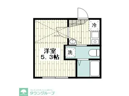 横浜市金沢区富岡西2丁目PJ(1K/2階)の間取り写真