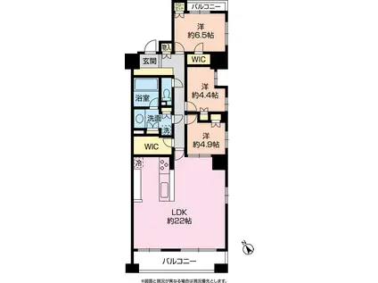BSタワー橋本E棟(3LDK/12階)の間取り写真
