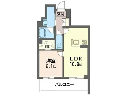 イルアーバン浦和領家(1LDK/1階)の間取り写真