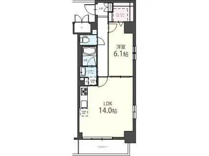 アンファンテーヌ(1LDK/2階)の間取り写真
