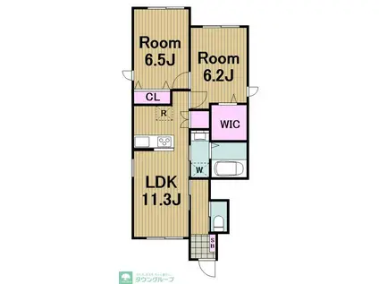 LIAN MAISON菊名(2LDK/1階)の間取り写真