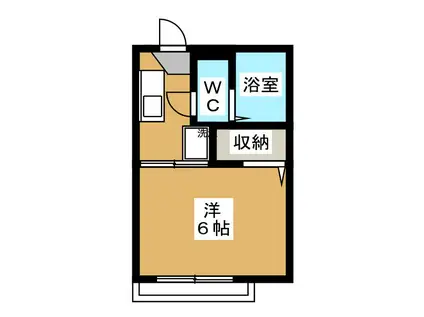 メゾンフェリックス(1K/1階)の間取り写真