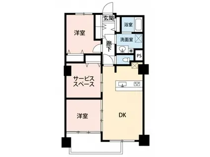 南砂8号棟(3LDK/6階)の間取り写真